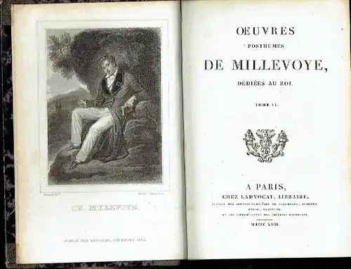 Charles Hubert Millevoye: Oeuvres posthumes de Millevoye
 Tome II
 Oeuvres de Millevoye, Band 6. 