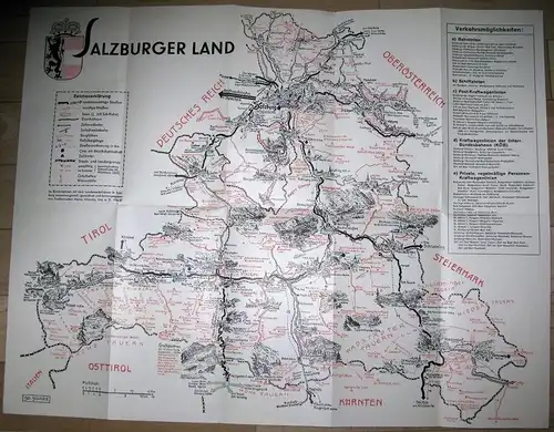 Salzburger Land
 Im Einvernehmen mit dem Landesverkehrsamt in Salzburg zusammengestellt, gezeichnet und herausgegeben. 