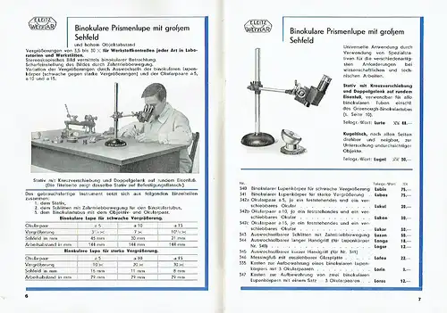 Leitz Optik in der Metallindustrie
 Liste Metallo B 7037, Juni 1931. 