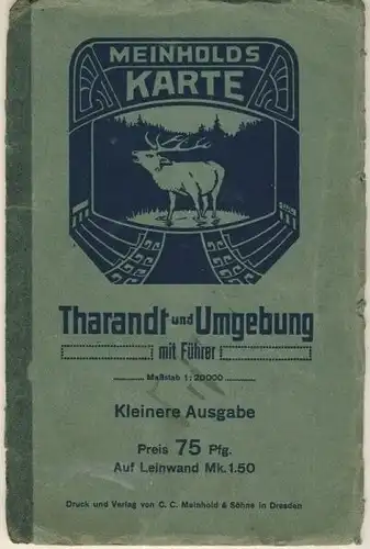 Tharandt und Umgebung mit Führer. 