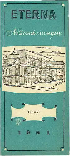 VEB Deutsche Schallplatten: Eterna Neuerscheinungen Januar 1961. 