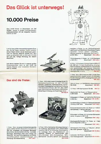 Prospekt / Preisausschreiben. 