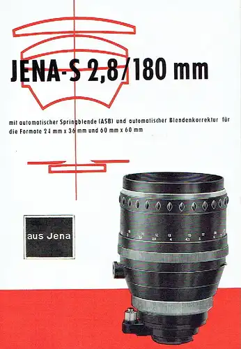 Jena-S 2,8/180 mm. 