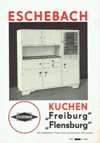 Eschebach Küchen "Freiburg" und "Flensburg". 