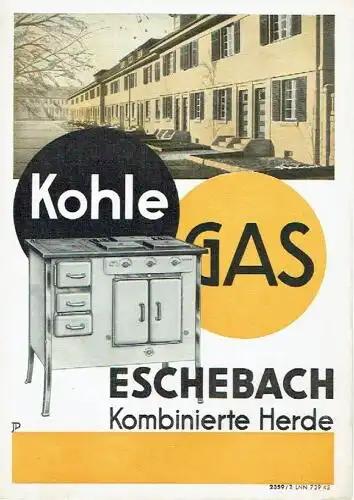 Eschebach Kohle / Gas / Kombinierte Herde. 