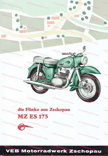 VEB Motorradwerk Zschopau - die Flinke aus Zschopau MZ ES 1750. 