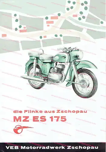 VEB Motorradwerk Zschopau - die Flinke aus Zschopau MZ ES 175. 