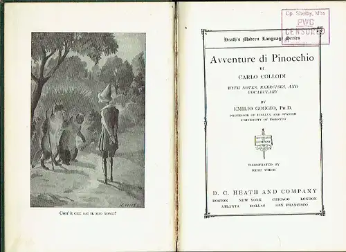 Carlo Collodi: Avventure di Pinocchio. 