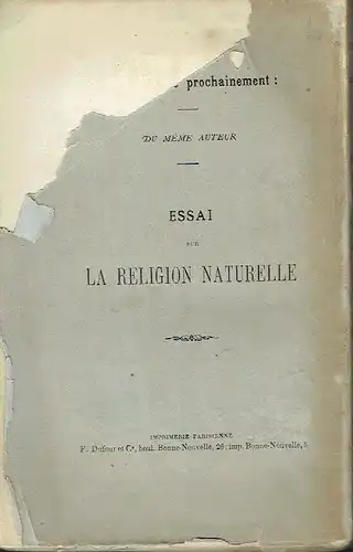 Adolphe Saint-Lanne: Théorie de L'Amour Artificiel. 