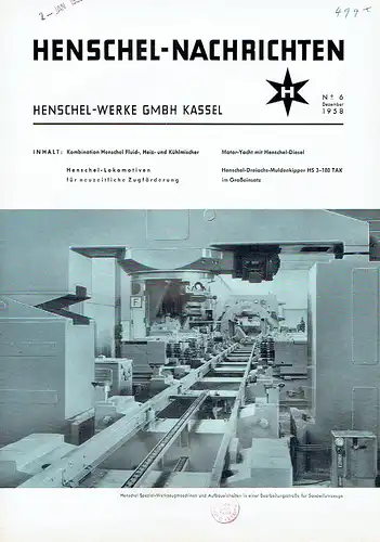 Henschel-Nachrichten
 1958, Heft 6. 