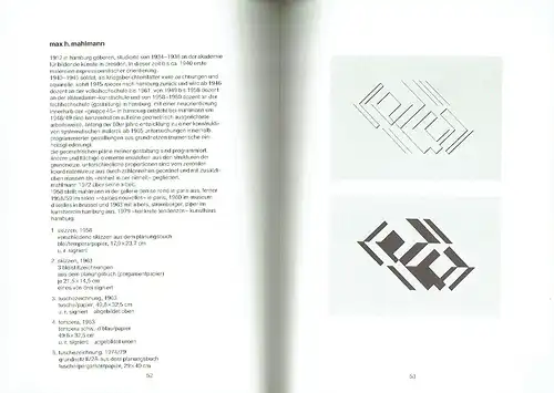 Konstruktion - Struktur - Konstellation
 Aspekte in der Zeichnung, Europa seit 1945
 Ausstellungskatalog November 1980-Januar 1981. 