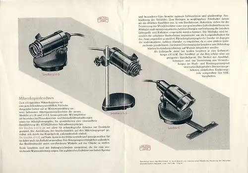 Zeiss Mikroskopierleuchten. 