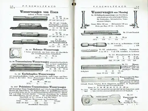 Meß- und Lehrwerkzeuge, Maßstäbe, Meßuhren. 