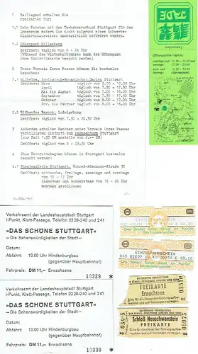 Konvolut für DDR-Besucher in der BRD. 