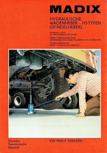 Madix Hydraulische Wagenheber HS-Typen (Spindelheber). 