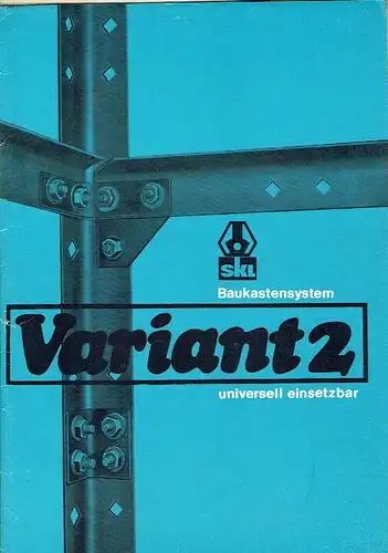 Konvolut Prospekte, Vorschriften und Standard-Blätter
 Baukastensystem Variant 2. 