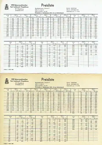 Baukastensystem Variant 2
 Konvolut Prospekte, Vorschriften und Standard-Blätter. 