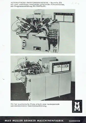 Automatische Frontdrehmaschine - Baureihe FD. 