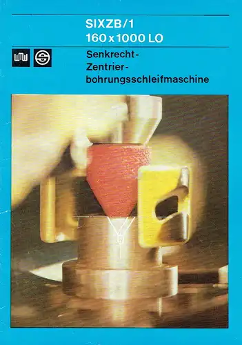 Senkrecht-Zentrierbohrungsschleifmaschine SIXZB/1 160 x 1000 LO. 