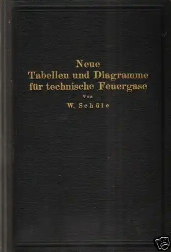 Prof. Dipl.-Ing. W. Schüle: Neue Tabellen und Diagramme für technische Feuergase und ihre Bestandteile von 0° bis 4000° C mit Einschluß der Dissoziation nebst Begründung und Anwendungen. 