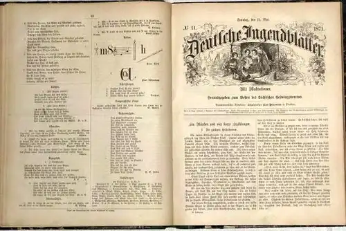 Deutsche Jugendblätter
 Elfter Jahrgang 1871 (= 26 Nummern komplett). 