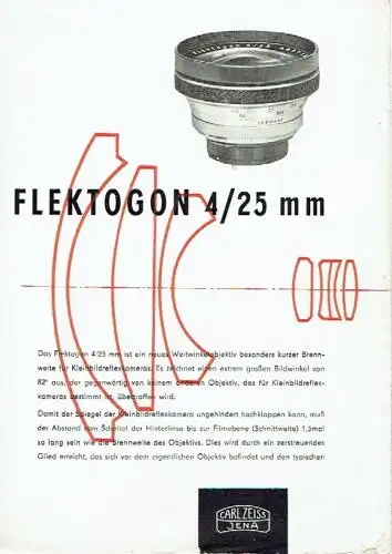 Flektogon 4/25 mm. 