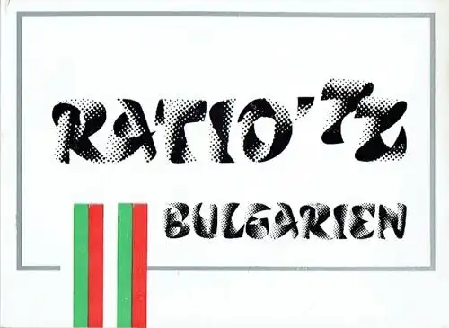Ratio '72 Bulgarien. 
