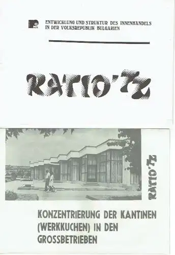 Ratio '72 Bulgarien. 