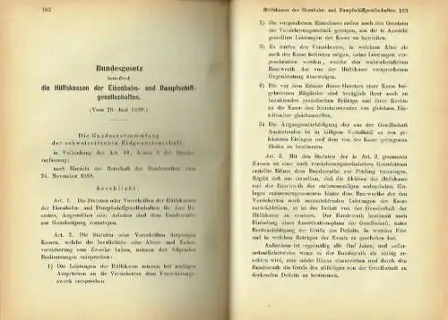 Sammlung der auf das schweizerische Eisenbahnwesen bezüglichen amtlichen Aktenstücke
 Neue Folge, 9. und 10. Theil. 