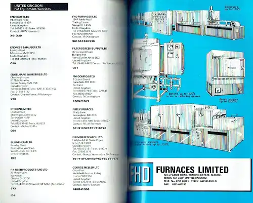 International Powder Metallurgy Directory 1988/89. 
