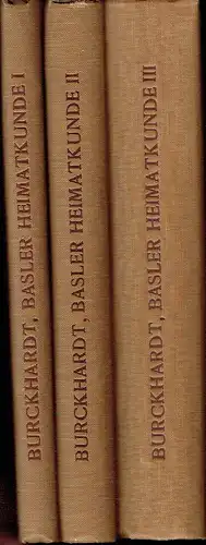 G. Burckhardt: Basler Heimatkunde
 Eine Einführung in die Geographie der Stadt Basel und ihrer Umgebung. 