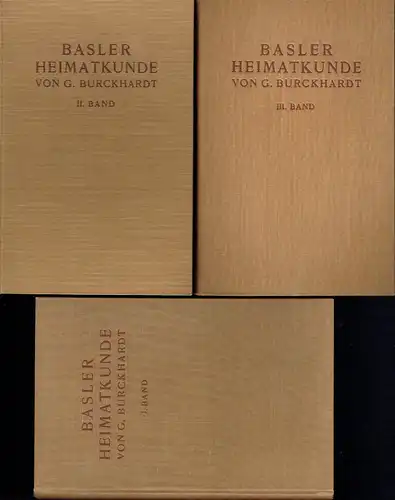 G. Burckhardt: Basler Heimatkunde
 Eine Einführung in die Geographie der Stadt Basel und ihrer Umgebung. 