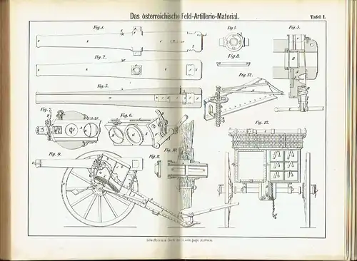 Dr. Carl Beckerhinn: Die Feld-Artillerie Österreichs, Deutschlands, Englands, Russlands, Italiens und Frankreichs
 in Bezug auf ihre Bewaffnung, Ausrüstung, Organisation und Leistungsfähigkeit. 