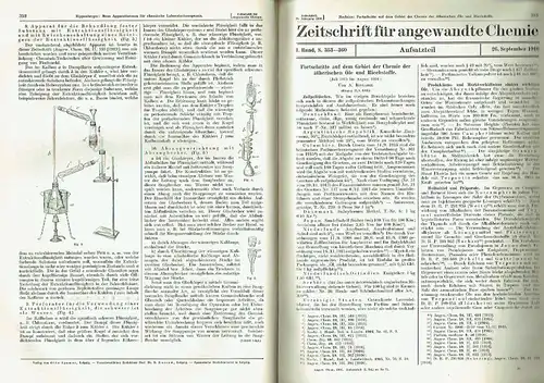 Zeitschrift für angewandte Chemie
 Eigentum und Organ des Vereins deutscher Chemiker
 29. Jahrgang, Aufsatzteil und Gesamtregister. 