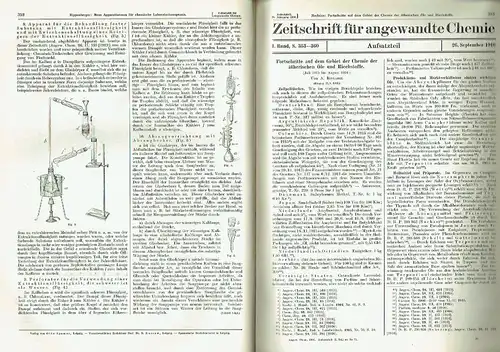 Zeitschrift für angewandte Chemie
 Eigentum und Organ des Vereins deutscher Chemiker. 