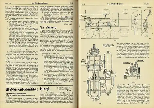 Der Eisenbahnfachmann
 Zeitschrift für das Eisenbahnbildungs- und Unterrichtswesen, insbesondere zur Ergänzung des Dienstunterrichts, zur Vorbereitung auf Prüfungen und zur Förderung des Selbststudiums
 1. Jahrgang, Heft...