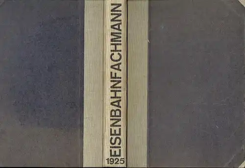 Der Eisenbahnfachmann
 Zeitschrift für das Eisenbahnbildungs  und Unterrichtswesen, insbesondere zur Ergänzung des Dienstunterrichts, zur Vorbereitung auf Prüfungen und zur Förderung des Selbststudiums
 1. Jahrgang.. 