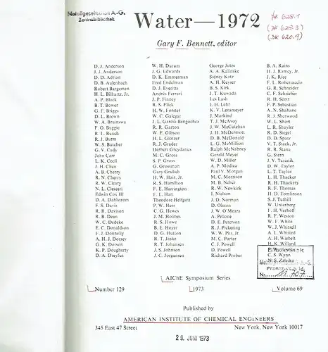 Water ‒ 1972. 