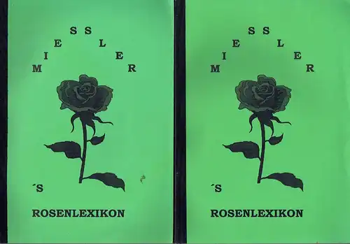 Miessler's Rosenlexikon
 Fortsetzung von August Jäger's Rosenlexikon
 Band 1 und 2 komplett. 