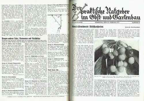 Der praktische Ratgeber im Obst- und Gartenbau
 Seit 45 Jahren der anerkannte Förderer für Gartenliebhaber, praktische Gärtner und Blumenfreunde. 