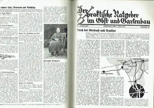 Der praktische Ratgeber im Obst- und Gartenbau
 Seit 45 Jahren der anerkannte Förderer für Gartenliebhaber, praktische Gärtner und Blumenfreunde
 Jahrgang 1931, Ausgabe A. 