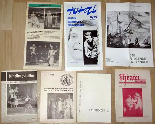 Theater der Stadt Magdeburg: Konvolut Programme 40er-70er Jahre. 