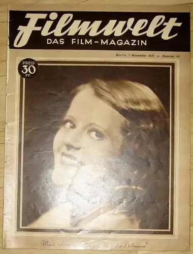 Filmwelt
 Das Film-Magazin
 Heft 44/1931. 