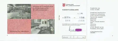 Konvolut von 2 Ferienscheckheften des Urlauberschiffs "Völkerfreundschaft". 