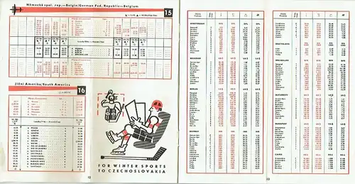 Letový Řád / Time Table
 No. 5 vom 1.11.1959-31.3.1960. 