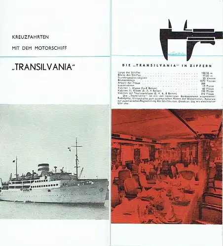Kreuzfahrten mit dem Motorschiff "Transilvania". 