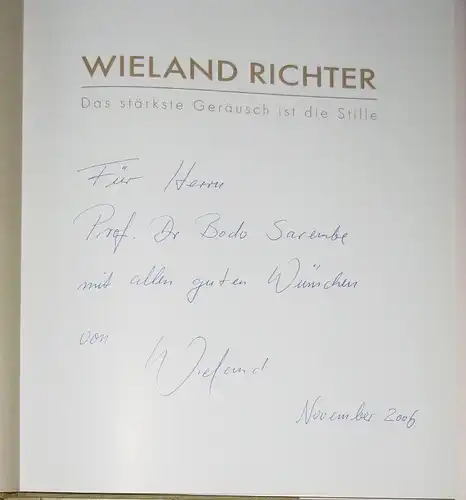 Karin Weber
 Dr. Axel Schöne: Wieland Richter
 Das stärkste Geräusch ist die Stille. 