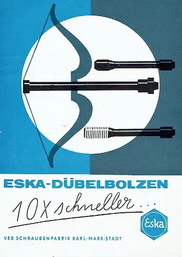 Eska-Dübelbolzen 10x schneller 
 Prospekt. 