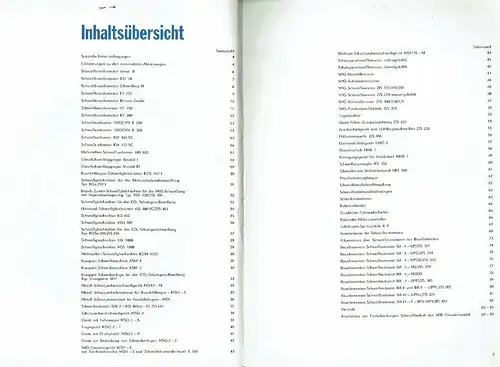 Lieferkatalog für die Lichtbogenschweißtechnik. 