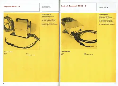 Lieferkatalog für die Lichtbogenschweißtechnik. 